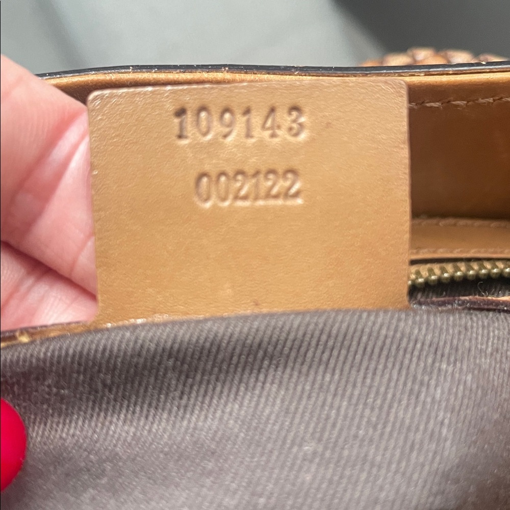 100% authentic great condition Gucci Brown Monogram Canvas Bag with Leather Trim - Picture 15 of 15